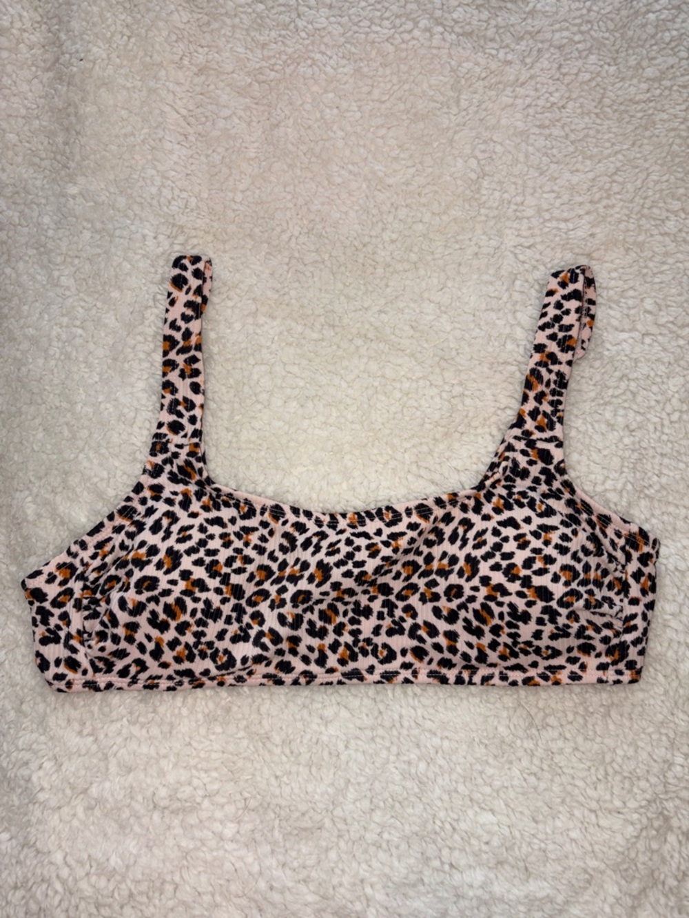 Xhilaration Leopard Print Bikini Top